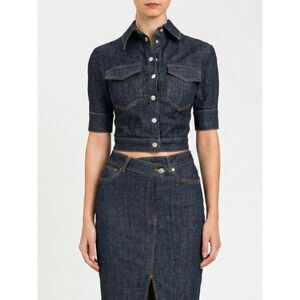 Actitude Twinset Women Actitude Twinset Stretch Denim Shirt